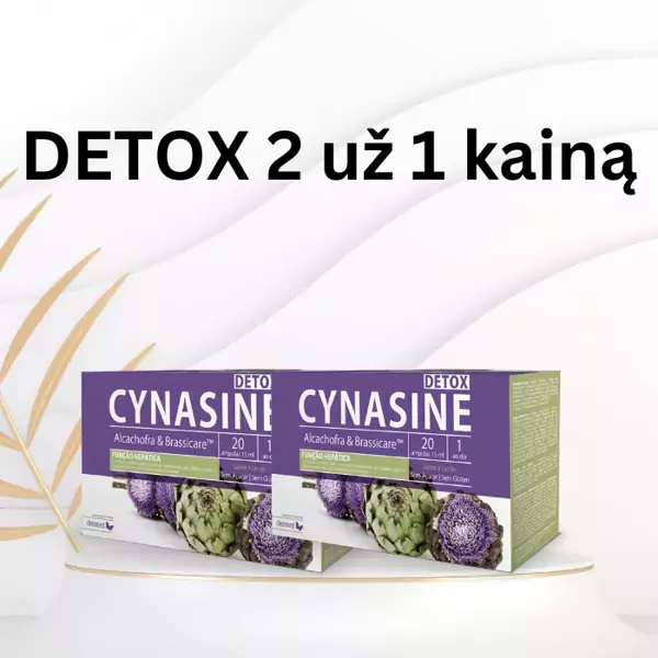 2 už 1 kainą! Organizmo valymui ir toksinų šalinimui - CYNASINE DETOX